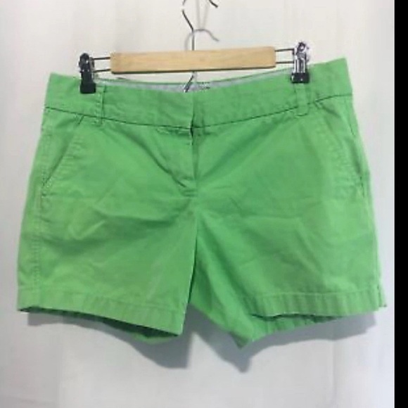 J Crew 5” Chino Shorts Women’s Light Green  Size 10 - Picture 1 of 3